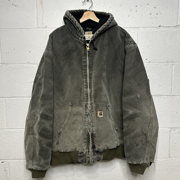 Vintage Carhartt Quilted Active Jacket “Moss Green” J130 MOS - Picture 1 of 13